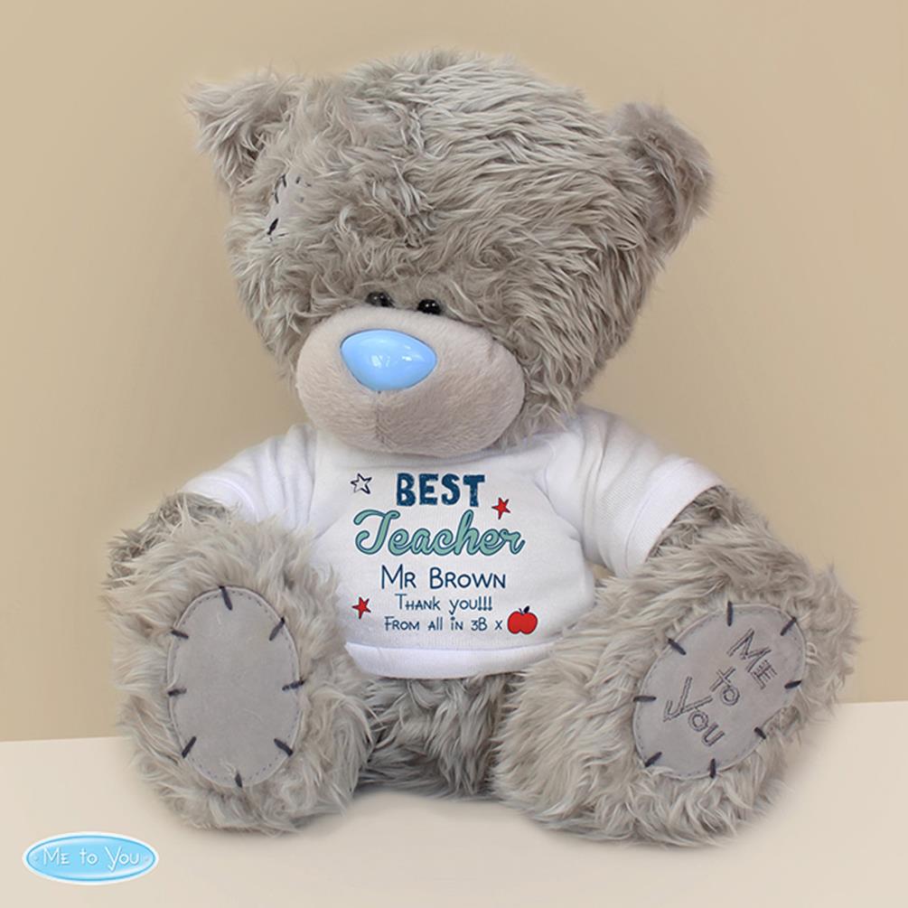 Personalised 10" Best Teacher T-Shirt Me to You Bear Extra Image 2